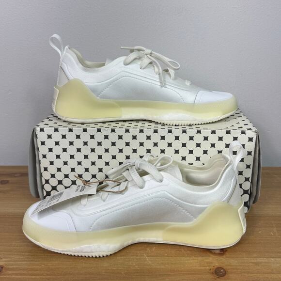 New Adidas by Stella McCartney ASMC Treino Sneakers in White Women's Size 7.5 - Picture 6 of 10